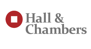 Hall and Chambers business cards