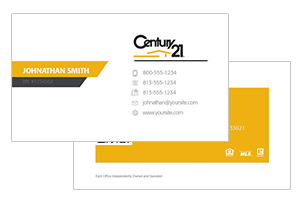 Simple real estate Century 21 cards