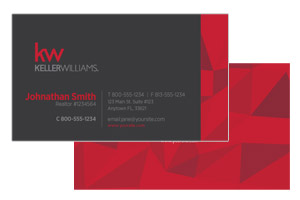 Horizontal business cards for Keller Williams