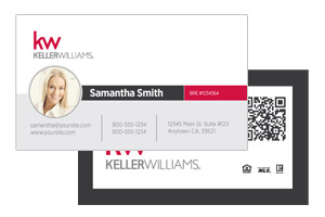 Modern Pre-designed business cards for Keller Williams agents
