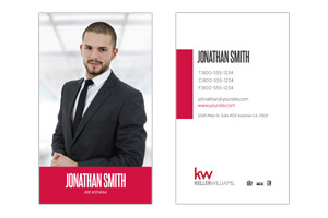 Pre-designed business cards for Keller Williams agents