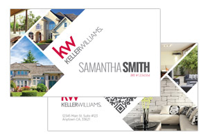 Custom business cards designs for Keller Williams realtors